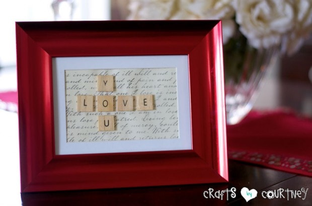 "Love You" Word Tile Picture Frame: Finishing Touches