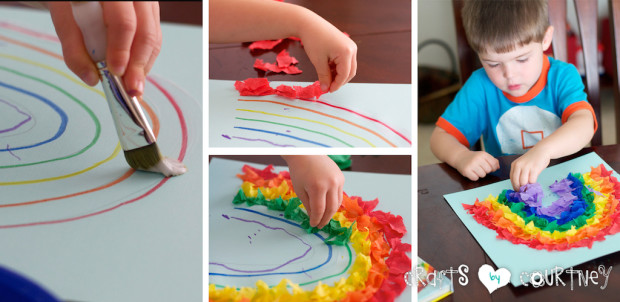 Tissue Paper Rainbow: Create Your Rainbow