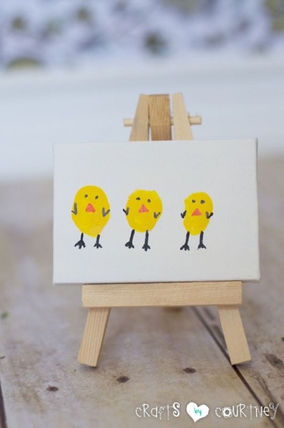 Thumbprint Easter Chicks: Finishing Touches