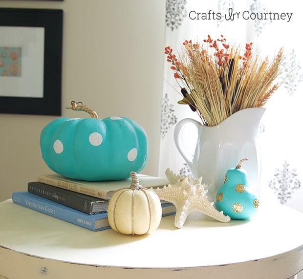 How-to Make a Tiffany Inspired Painted Fall Pumpkin