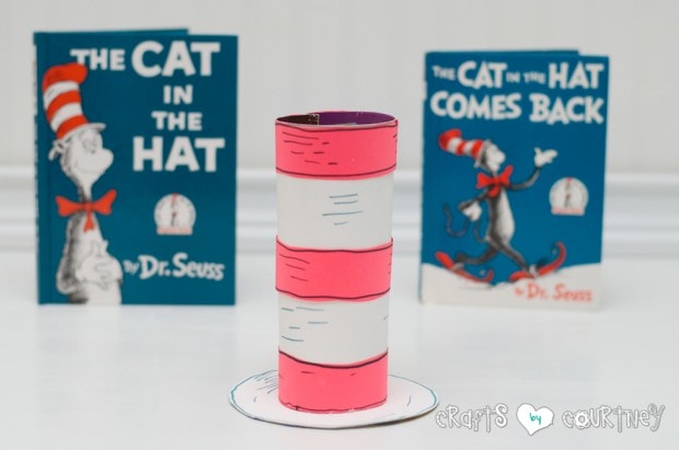 Cat in the Hat Inspired Hat for Dr. Seuss' Birthday: Dr. Seuss Craft