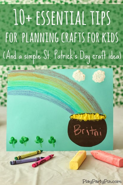 10+ Fun St. Patrick's Day Crafts and Activities for Kids: Quick and easy pot of gold
