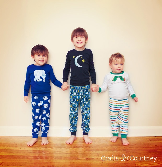 Let's go hear a story in our Gymboree Eric Carle sleepwear