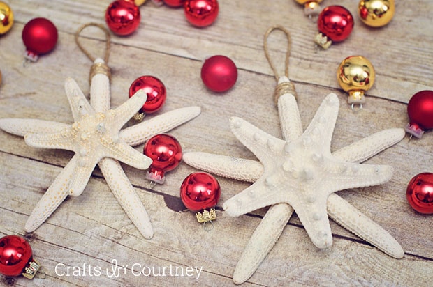 Nautical Christmas Ornaments: Starfish Christmas Crafts 
