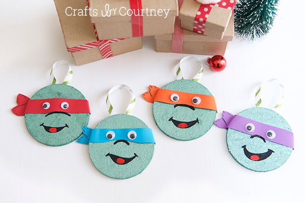 Create easy Teenage Mutant Ninja Turtles out of coasters! Christmas Coaster Crafts 
