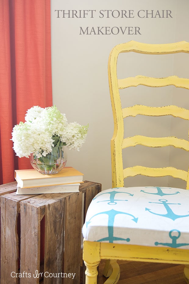 Nautical chair makeover