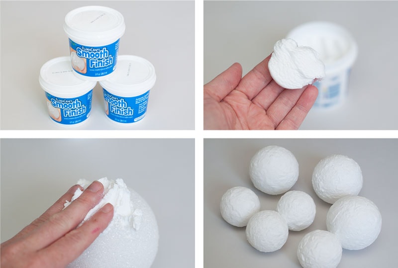 DIY Nautical "Faux" Glass Floats from Foam Balls