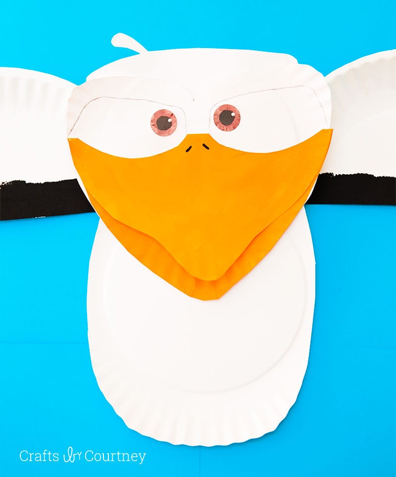Paper Plate Craft inspired for the new movie Storks