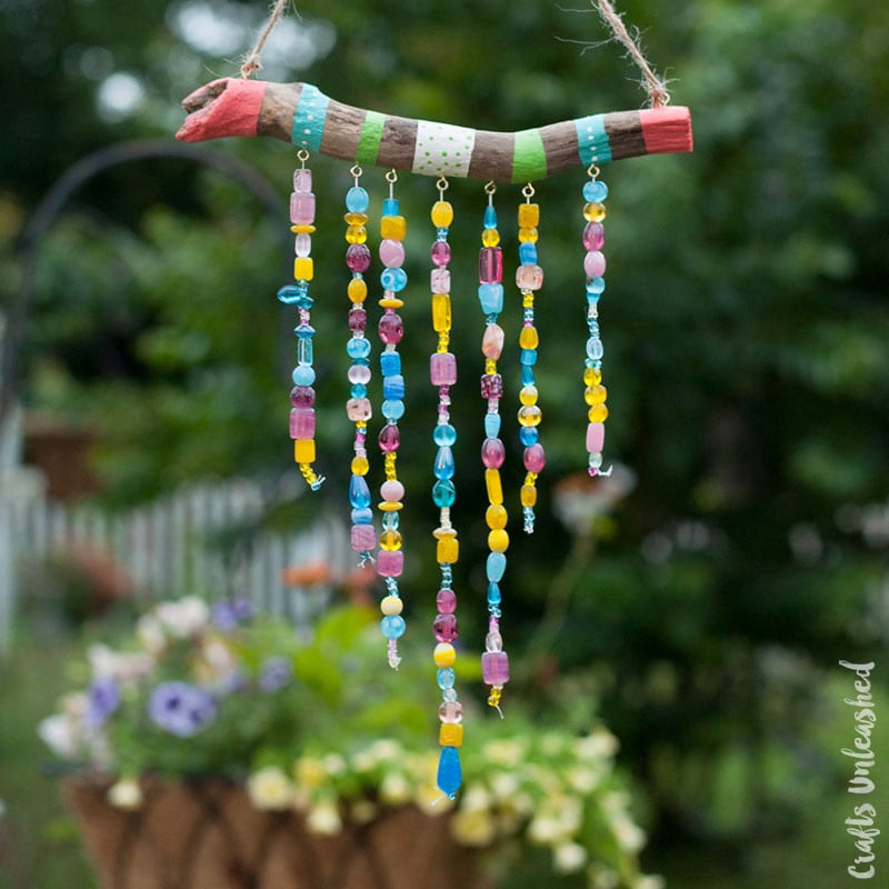 Beaded DIY Wind Chimes For Kids - Summer Craft