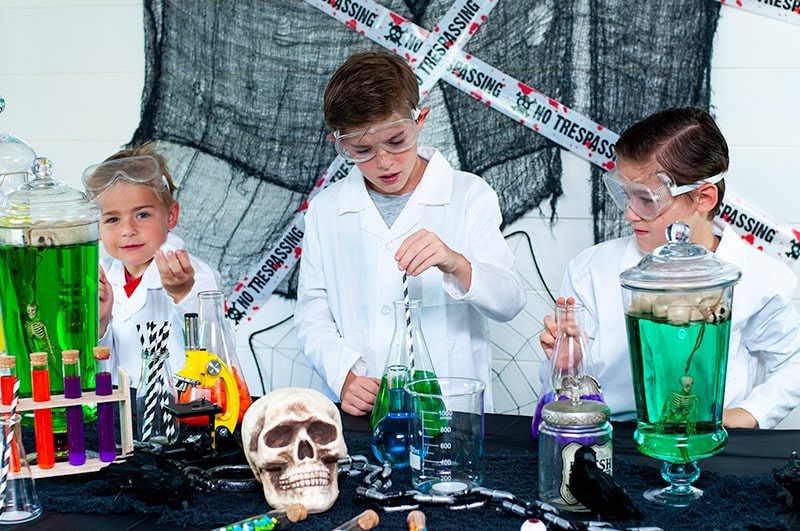 Halloween Mad Scientist Party with Goblies