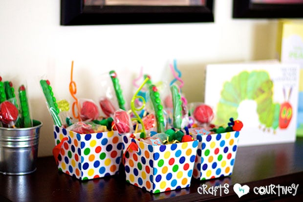 The Very Hungry Caterpillar Birthday Party: Party Favors