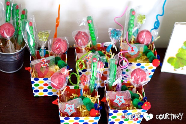 The Very Hungry Caterpillar Birthday Party: Party Favors: Caterpillar Treats