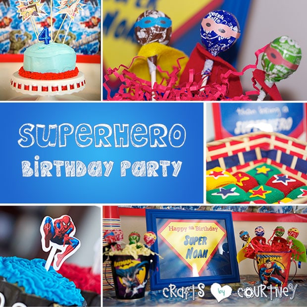Superhero birthday party
