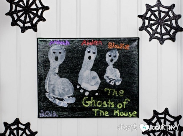 Halloween Craft: Ghost Footprint Craft