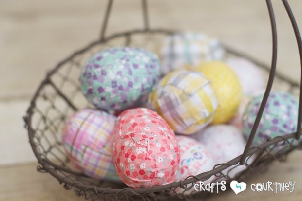 Easter Egg Craft: Mod Podge Easter Egg Decor