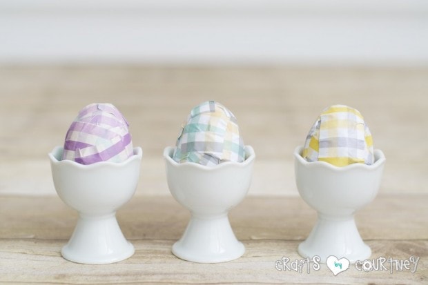 Easter Crafts: Mod Podge Easter Egg Decor