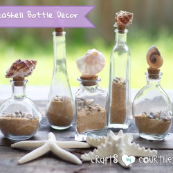 Easy-to Make Decorative Seashell Bottles