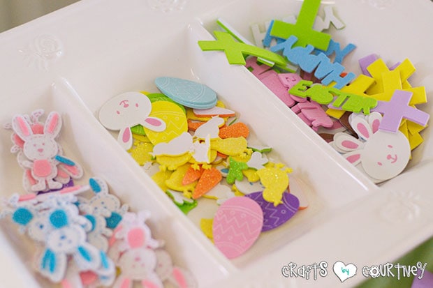 Easter Party: Craft Table: Easter Stickers
