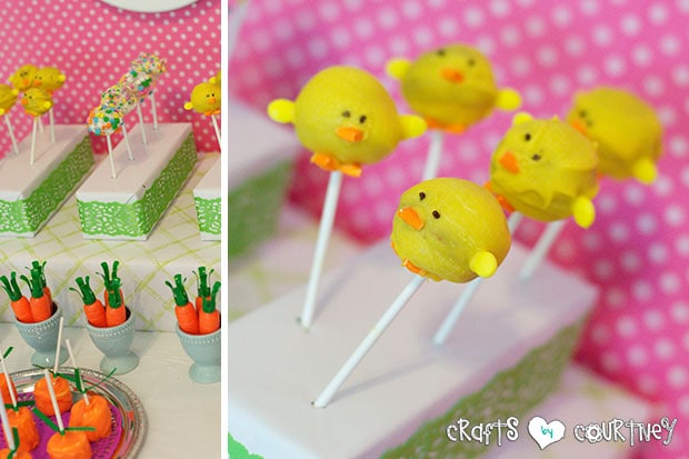 Easter Party: Display Table: Cake Pop Chicks