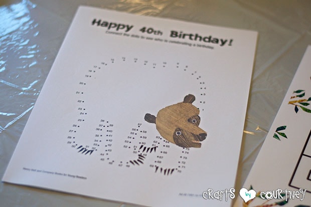 Brown Bear Birthday Party: Craft Table and Reading Time: Brown Bear Printable