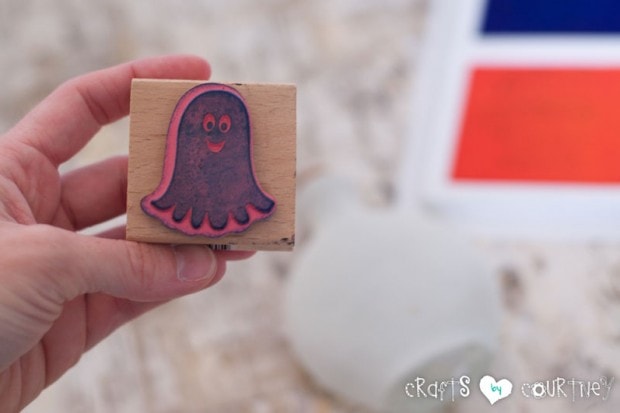 Haunted Halloween Potion Bottles: Ghost Stamp