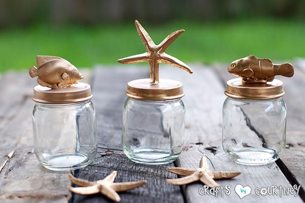 Beach Themed Baby Food Jar Decor: Finishing Touches