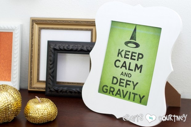 Wicked Halloween Decor Inspiration: Front Entrance: Keep Calm Frame