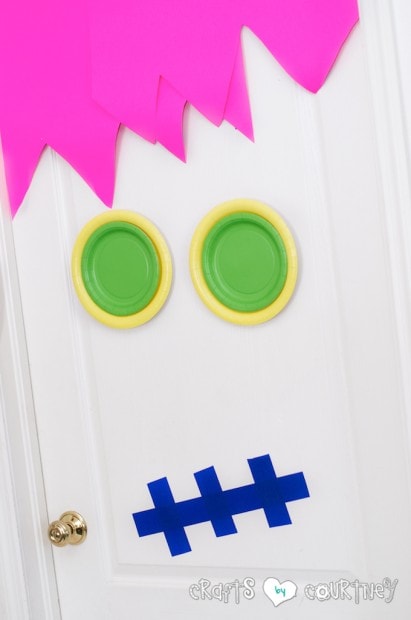 Halloween Crafts: Spooky Door: Indoor Halloween Mrs. Monster Door Idea