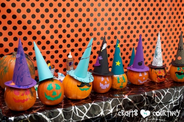 Witches and Wizards Halloween Pumpkin Decorating Party: The Witch and Wizard Pumpkins