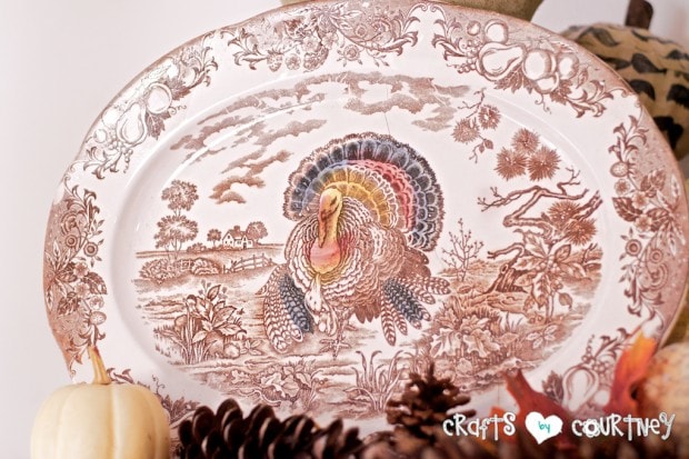 Fall Home Decor Inspiration: Thrift Store Thanksgiving Platter