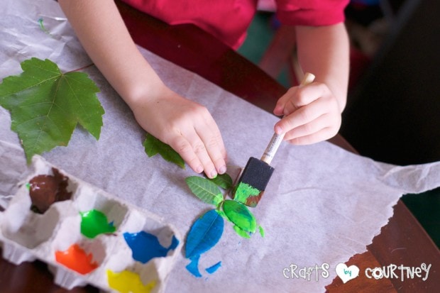 Fun Fall Leaf Stamping Art: Paint Your Leaf