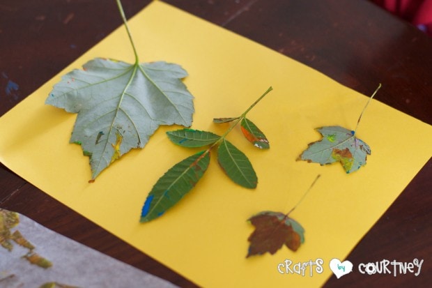 Fun Fall Leaf Stamping Art 