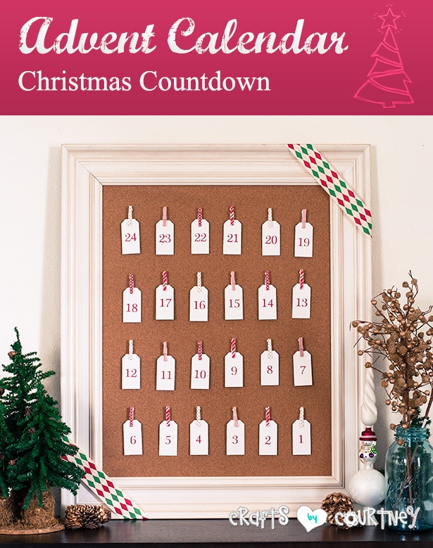 DIY Christmas countdown advent calendar