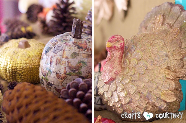 Fall Home Decor Inspiration: Mod Podge Pumpkin Craft