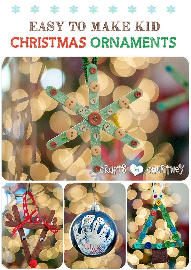 Easy-to make Christmas ornaments for kids