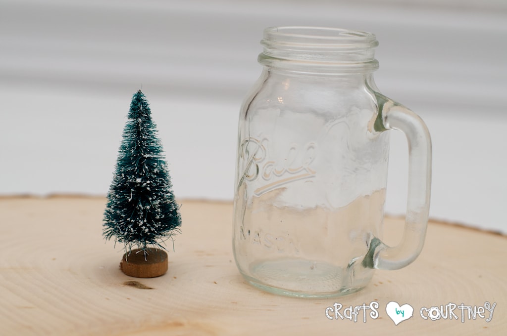 Mason Jar Craft: Mason Jar Salt and Pepper Shaker Christmas Snowglobe Craft: Add Your Tree