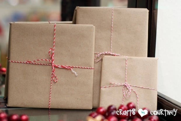 Christmas Home Decor Inspiration: Brown Paper Package ideas