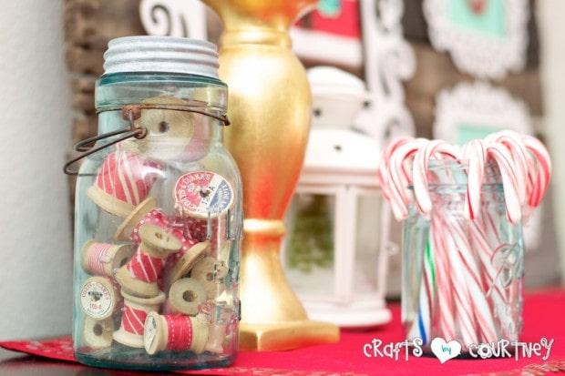 Christmas Home Decor Inspiration: Mason jar ideas with Washi Tape