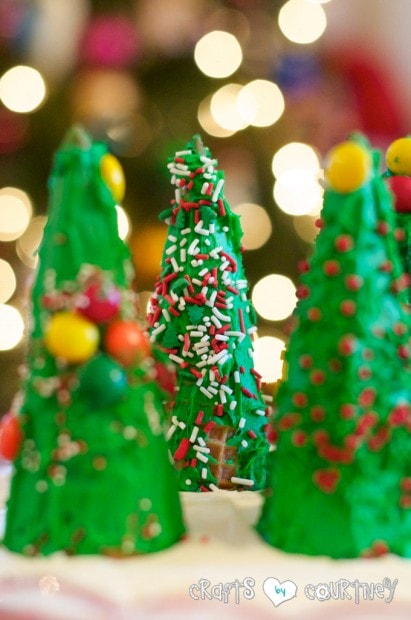 Kids Christmas Craft: Fun and Edible Christmas Trees With Your Kids