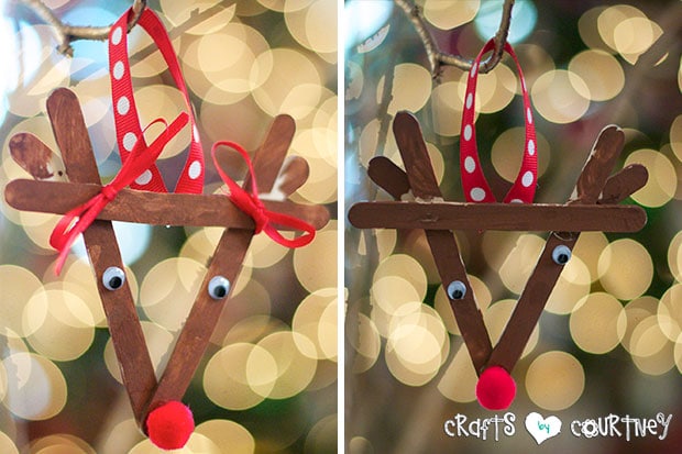 Christmas Craft: Create a fun Popsicle Stick Reindeer with your kids this year!