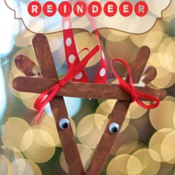 Make a Popsicle Stick Reindeer Ornament With Your Kids