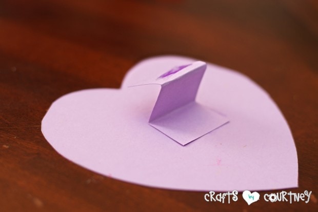 Scrapbook Paper Valentine Heart Card for Kids