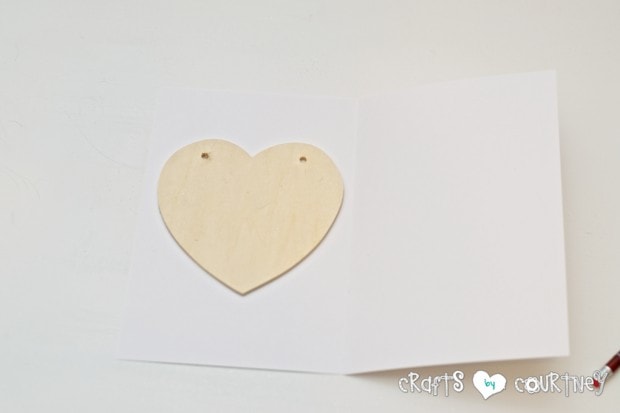 Scrapbook Paper Valentine Heart Card for Kids: Trace Your Heart
