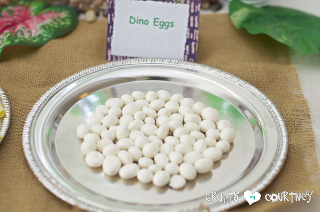 Dinosaur Birthday Party: Dino Eggs Made from Yogurt Covered Raisins