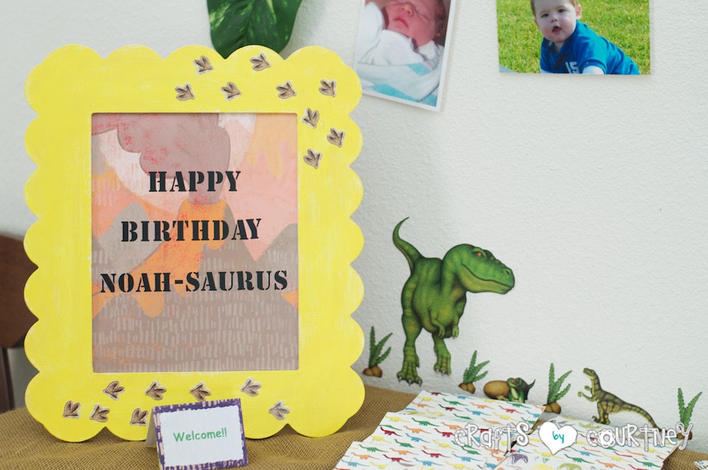 Dinosaur Birthday Party: Birthday Boy-A-Saurus Sign