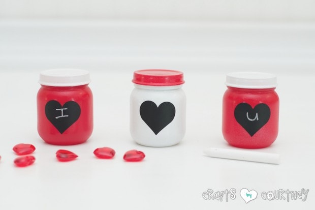 Valentine Storage Jars: Valentine Craft Ideas