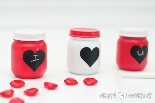 Valentine Storage Jars: Baby Food Jar Ideas