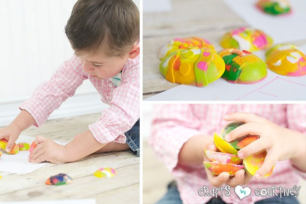 Crayon ideas for the kids: Easy DIY Easter Egg Crayons Project