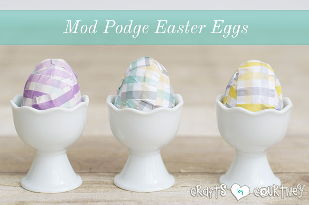 Mod Podge: Scrapbook paper Easter eggs