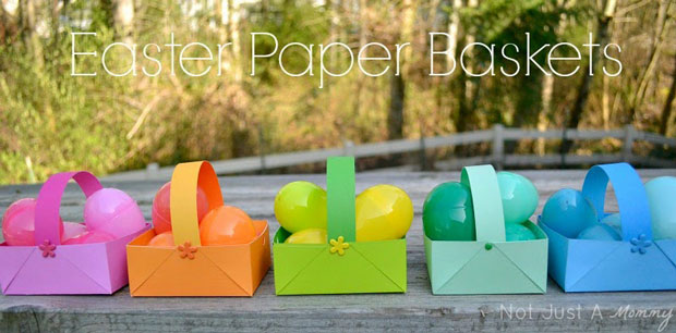 12 Super Clever DIY Easter Basket Crafts: Paper Easter Basket
